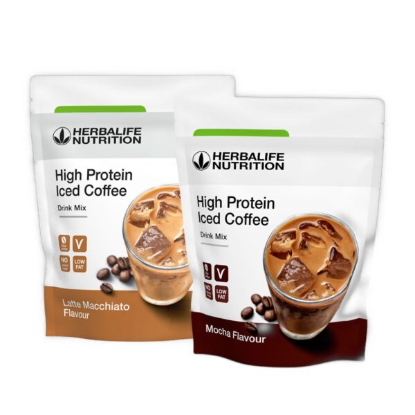 High Protein Iced Coffee Latte Macchiato, coffee herbalife, bebida proteica Herbalife, High Protein Iced Coffee Mocha
