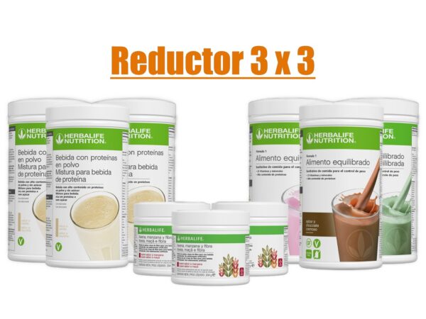 Pack Reductor 3x3 Herbalife, Chopa panza Herbalife, Vientre plano Herbalife