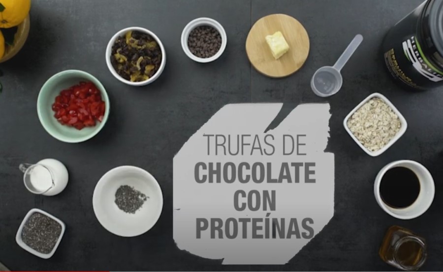 Receta Trufas de chocolate con proteina Herbalife,
